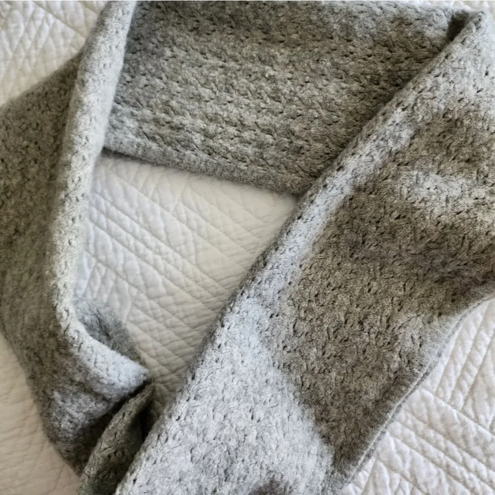 Celeste wool cashmere oatmeal infinity scarf